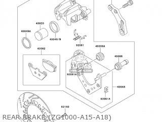 REAR BRAKE (ZG1000-A15-A18) - ZG1000A18 CONCOURS 2003 USA CALIFORNIA CANADA