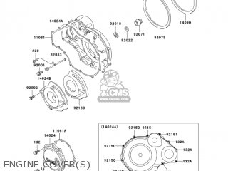 ENGINE COVER(S) - ZG1000A18 CONCOURS 2003 USA CALIFORNIA CANADA
