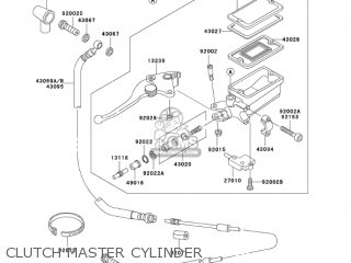 CLUTCH MASTER CYLINDER - ZG1000A18 CONCOURS 2003 USA CALIFORNIA CANADA