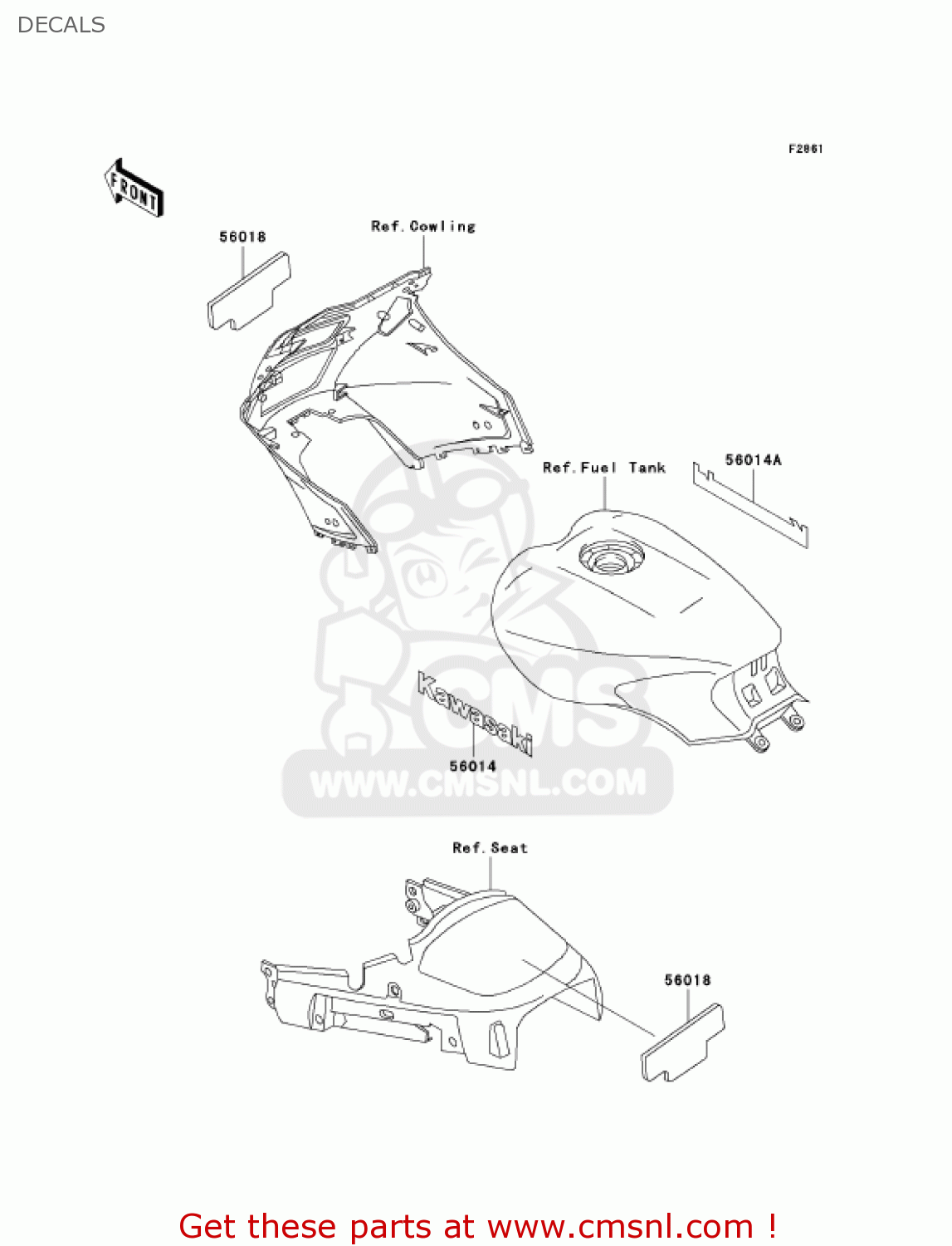 DECALS ZG1000A19 CONCOURS 2004 USA CALIFORNIA CANADA