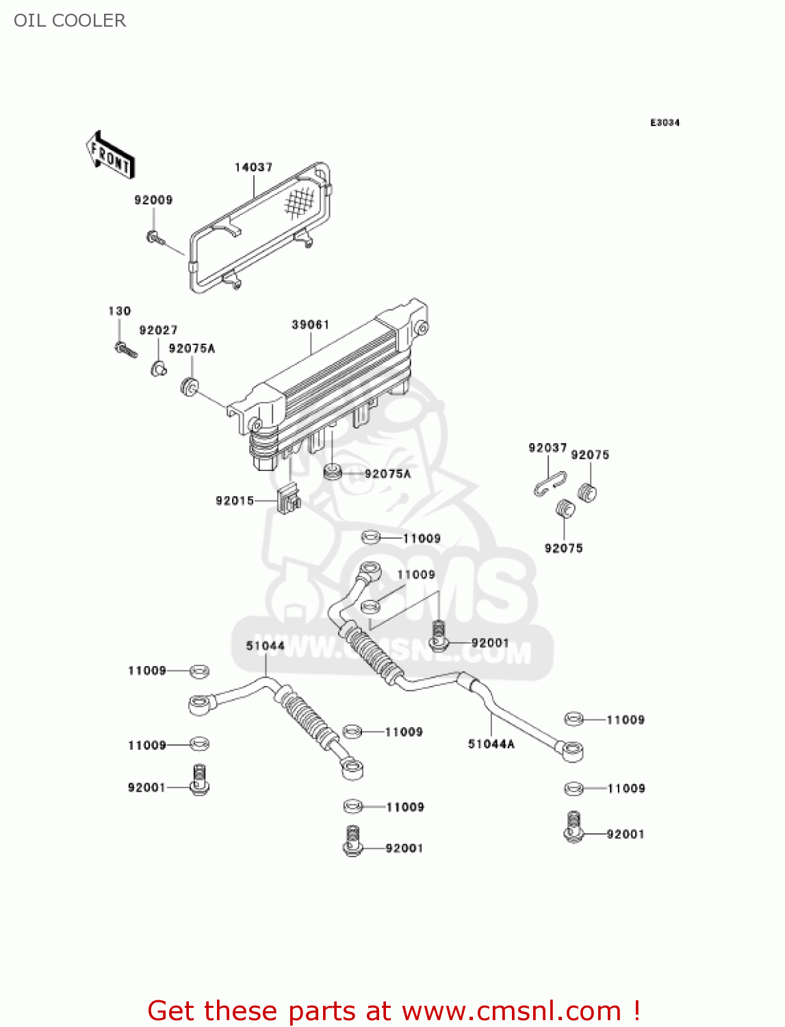 OIL COOLER ZG1000A19 CONCOURS 2004 USA CALIFORNIA CANADA