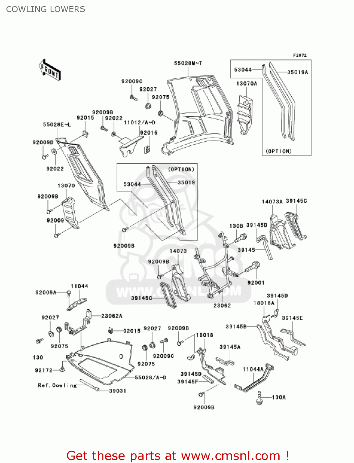 COWLING LOWERS ZG1000A19 CONCOURS 2004 USA CALIFORNIA CANADA