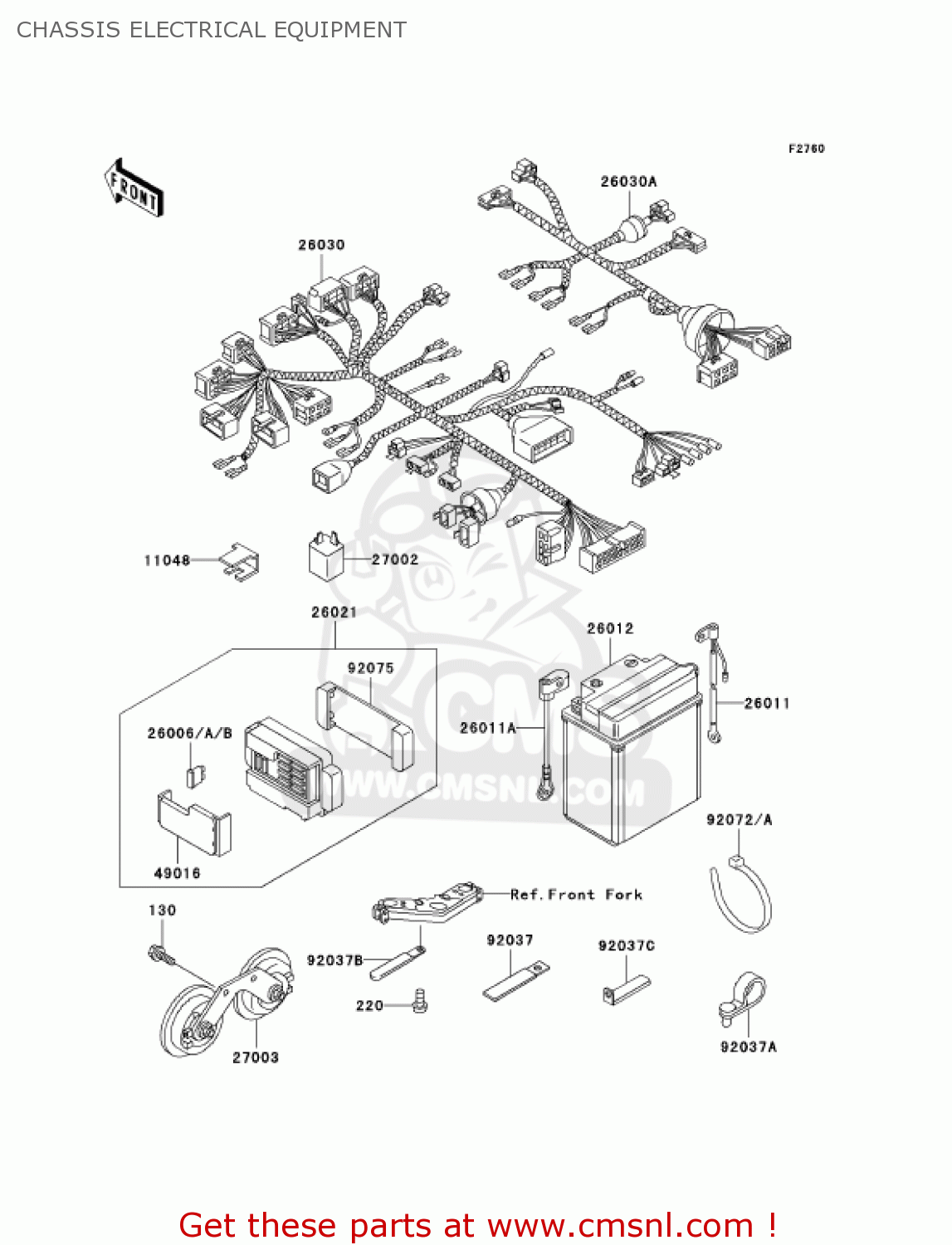CHASSIS ELECTRICAL EQUIPMENT ZG1000A19 CONCOURS 2004 USA CALIFORNIA CANADA