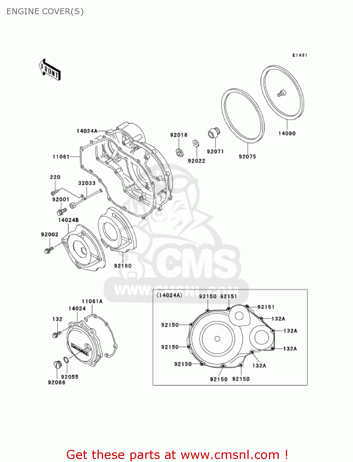 ENGINE COVER(S) ZG1000A19 CONCOURS 2004 USA CALIFORNIA CANADA