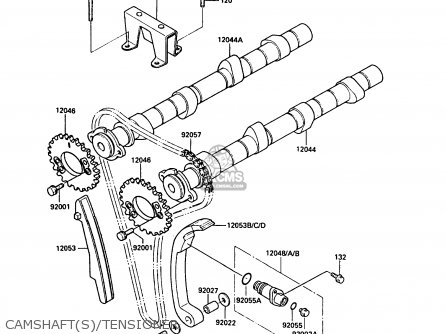 CAMSHAFT(S)/TENSIONER - ZG1000A2 1000GTR 1987 EUROPE FR UK AR FG IT NR SD ST