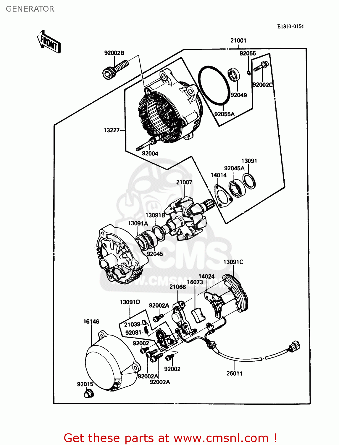 GENERATOR ZG1000A2 CONCOURS 1987 USA CALIFORNIA CANADA