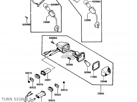TURN SIGNALS - ZG1000A2 CONCOURS 1987 USA CALIFORNIA CANADA