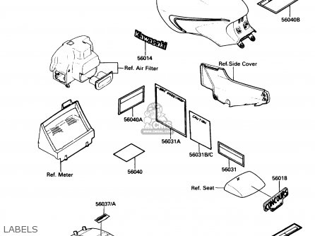 LABELS - ZG1000A2 CONCOURS 1987 USA CALIFORNIA CANADA