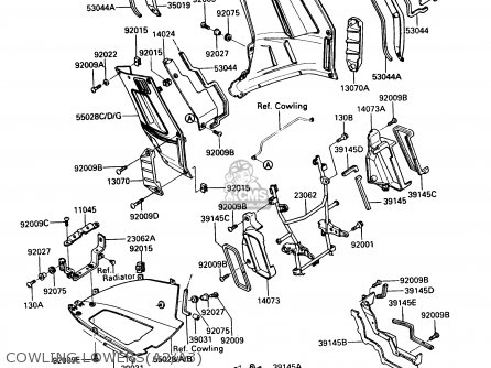 COWLING LOWERS(A2/A3) - ZG1000A2 CONCOURS 1987 USA CALIFORNIA CANADA