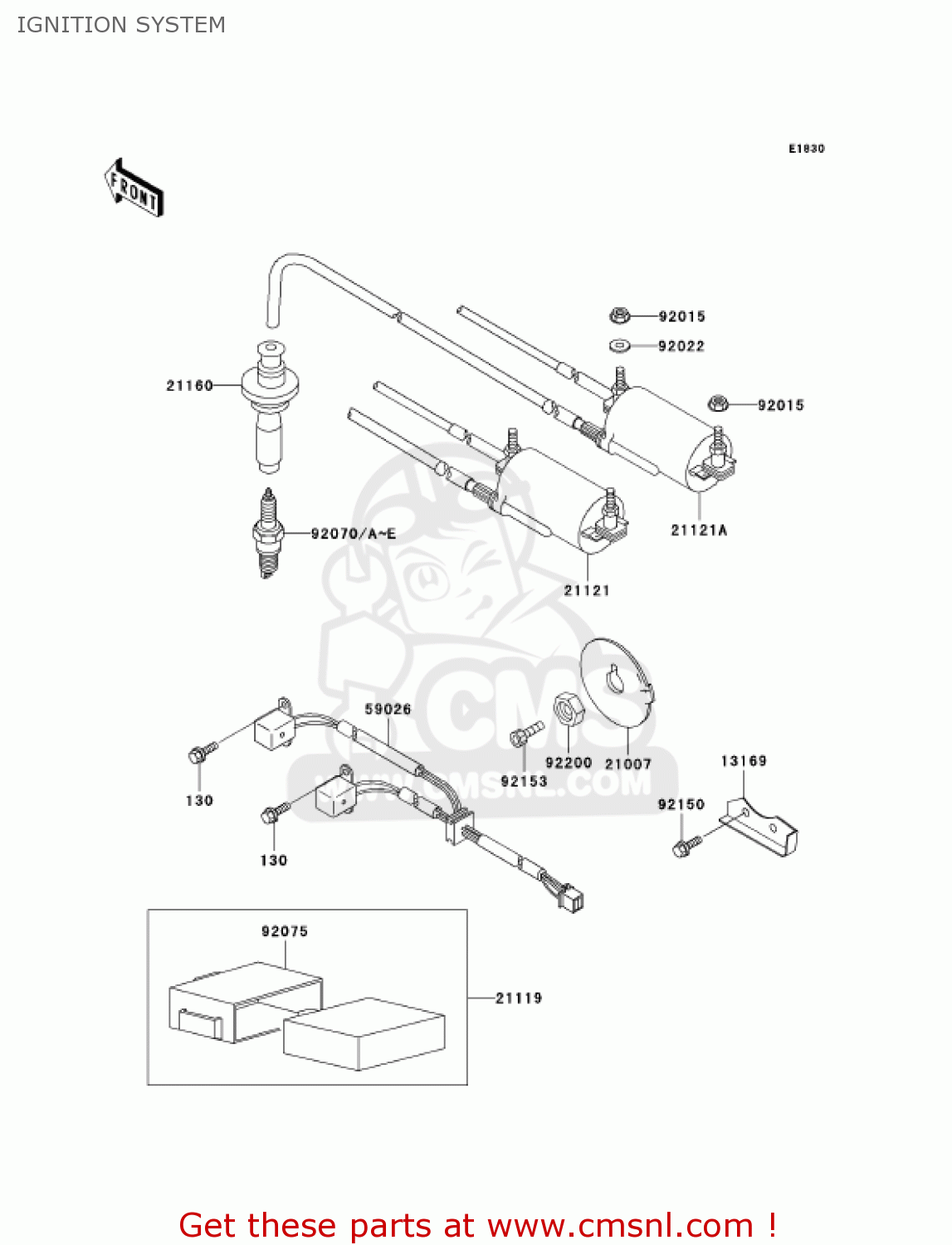 IGNITION SYSTEM ZG1000A20 CONCOURS 2005 USA CALIFORNIA CANADA