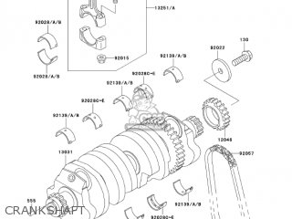 CRANKSHAFT - ZG1000A20 CONCOURS 2005 USA CALIFORNIA CANADA