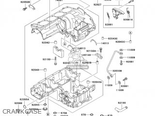 CRANKCASE - ZG1000A20 CONCOURS 2005 USA CALIFORNIA CANADA