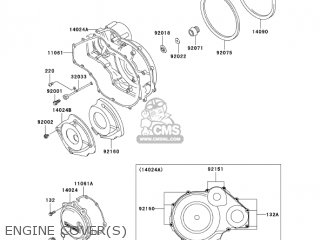 ENGINE COVER(S) - ZG1000A20 CONCOURS 2005 USA CALIFORNIA CANADA