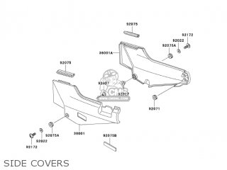 SIDE COVERS - ZG1000A20 CONCOURS 2005 USA CALIFORNIA CANADA