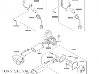TURN SIGNALS - ZG1000A20 CONCOURS 2005 USA CALIFORNIA CANADA