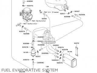 FUEL EVAPORATIVE SYSTEM - ZG1000A20 CONCOURS 2005 USA CALIFORNIA CANADA