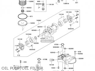 OIL PUMP/OIL FILTER - ZG1000A20 CONCOURS 2005 USA CALIFORNIA CANADA