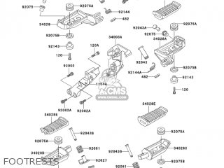 FOOTRESTS - ZG1000A20 CONCOURS 2005 USA CALIFORNIA CANADA
