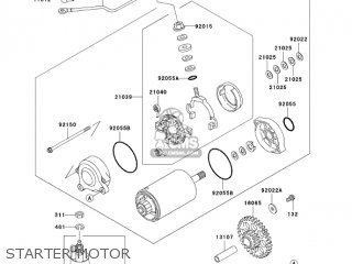 STARTER MOTOR - ZG1000A20 CONCOURS 2005 USA CALIFORNIA CANADA