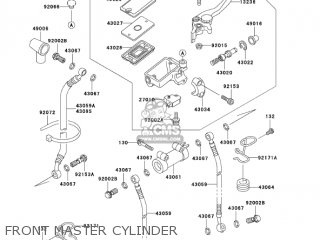 FRONT MASTER CYLINDER - ZG1000A20 CONCOURS 2005 USA CALIFORNIA CANADA