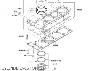 CYLINDER/PISTON(S) - ZG1000A20 CONCOURS 2005 USA CALIFORNIA CANADA