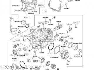 FRONT BEVEL GEAR - ZG1000A20 CONCOURS 2005 USA CALIFORNIA CANADA