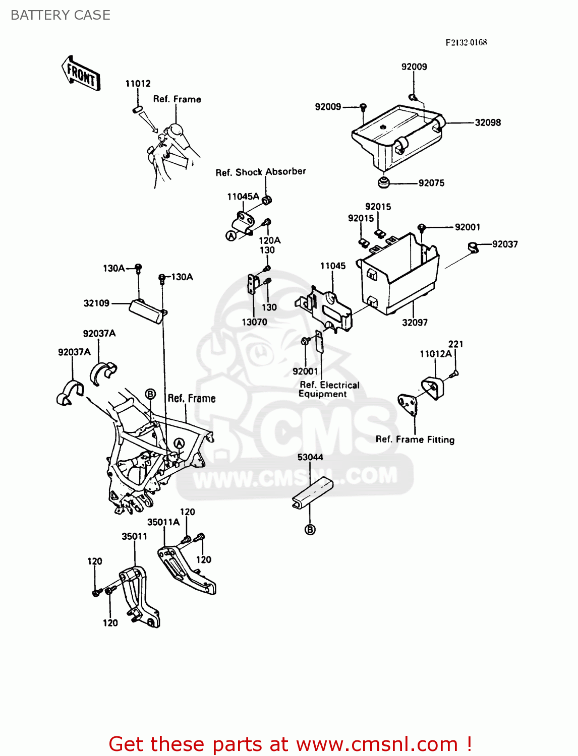BATTERY CASE ZG1000A3 1000GTR 1988 EUROPE FR UK NR SD ST