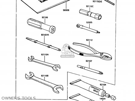 OWNER'S TOOLS - ZG1000A3 1000GTR 1988 EUROPE FR UK NR SD ST