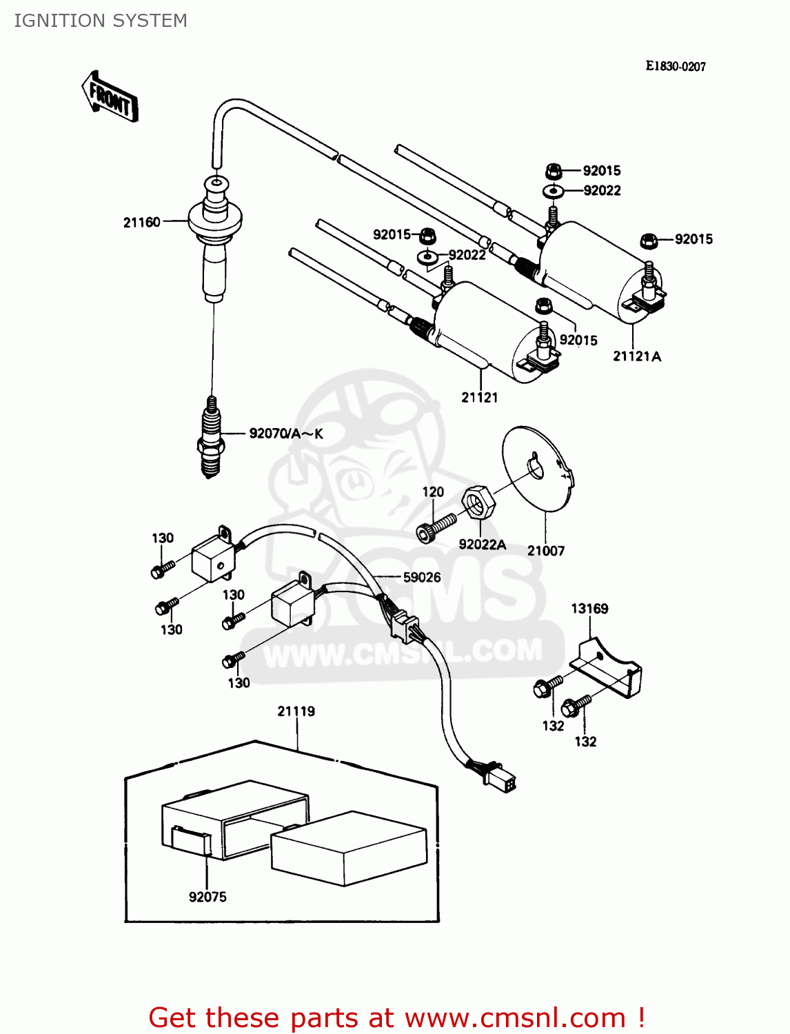 IGNITION SYSTEM ZG1000A3 CONCOURS 1988 USA CALIFORNIA CANADA