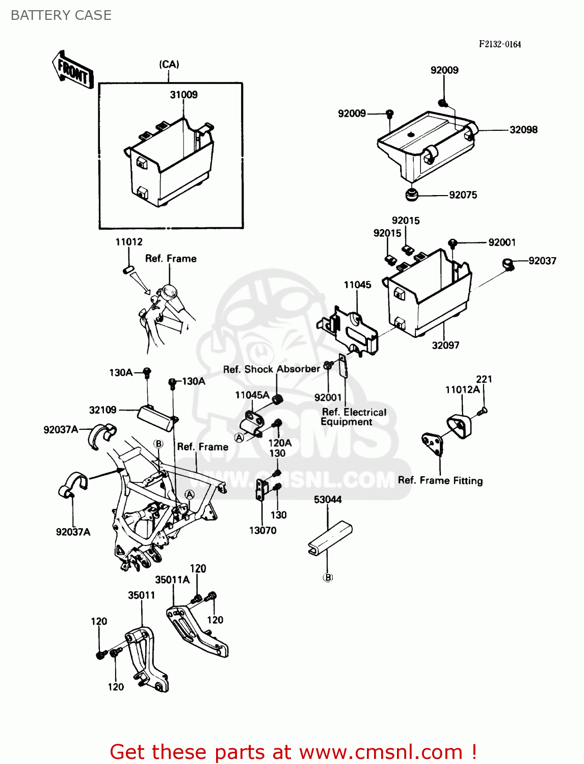 BATTERY CASE ZG1000A3 CONCOURS 1988 USA CALIFORNIA CANADA