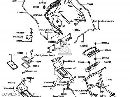 COWLING(A2/A3) - ZG1000A3 CONCOURS 1988 USA CALIFORNIA CANADA