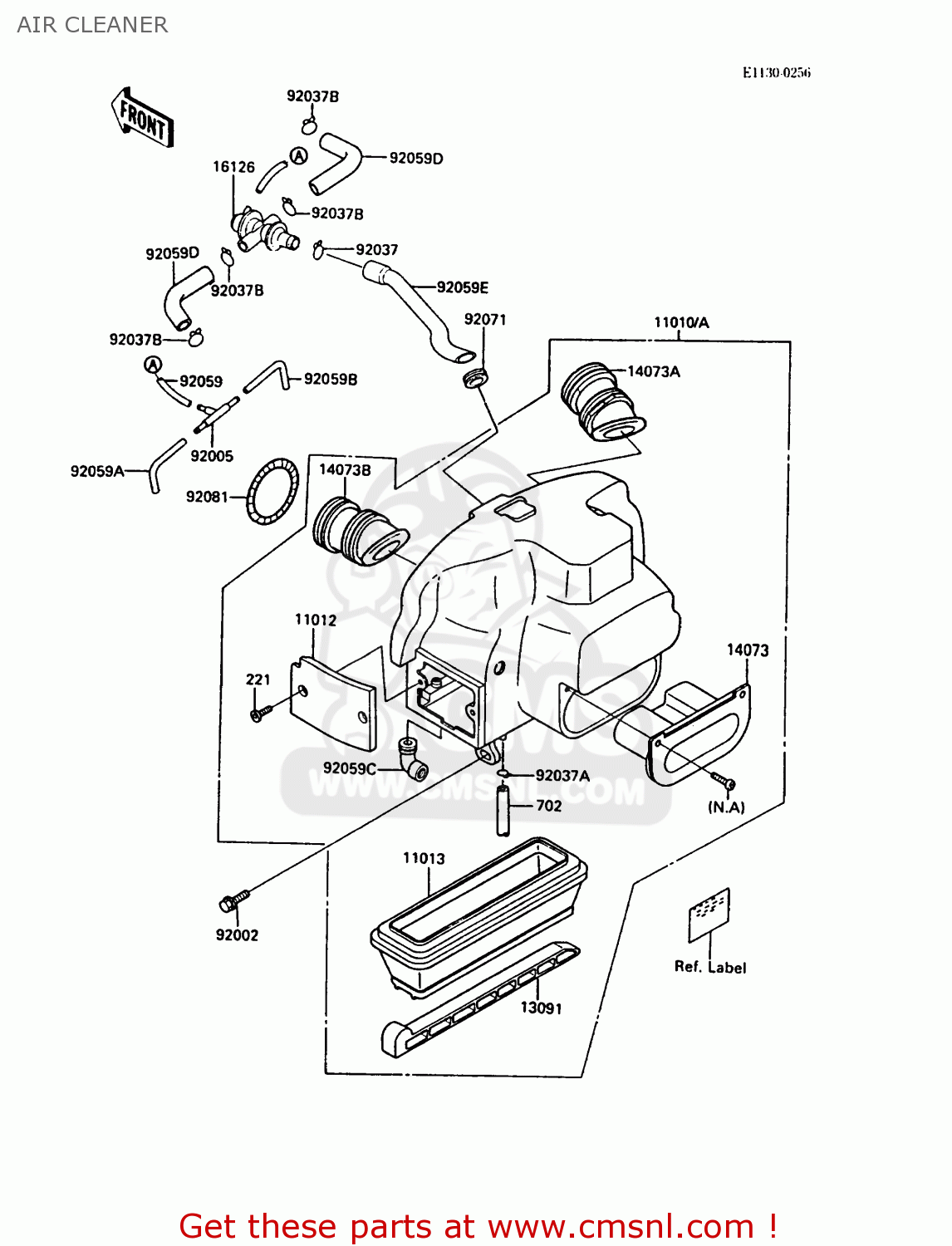 AIR CLEANER ZG1000A3A 1000GTR 1988 UNITED KINGDOM