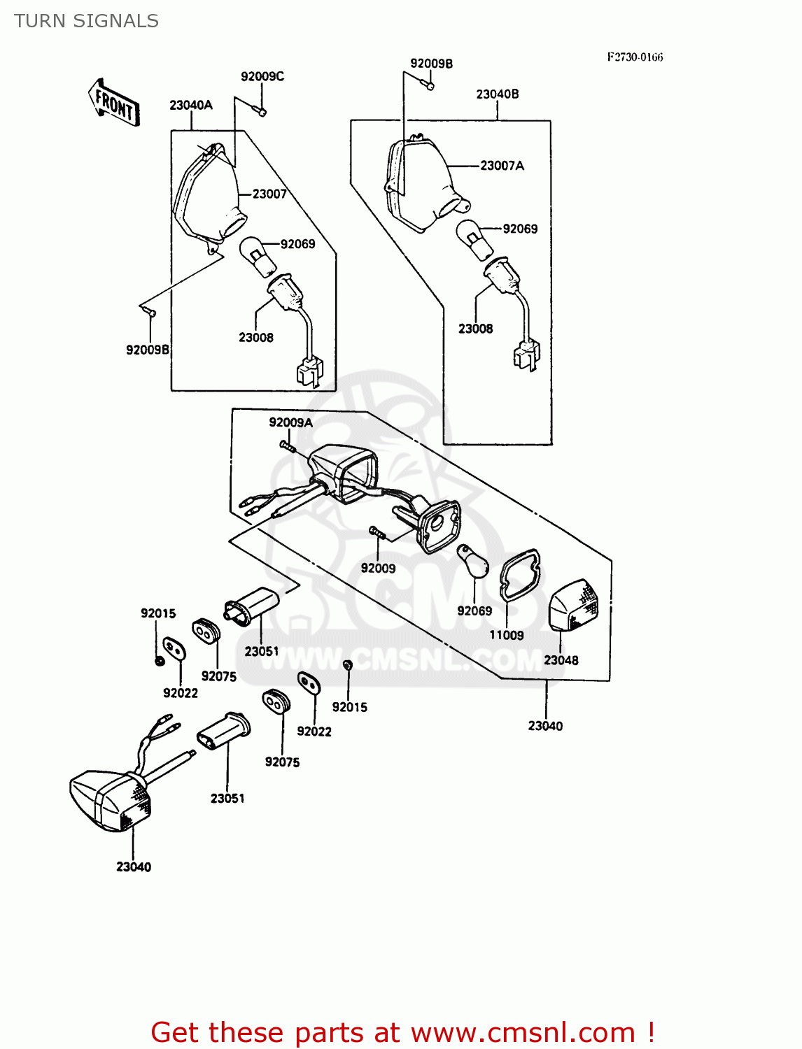 TURN SIGNALS ZG1000A3A 1000GTR 1988 UNITED KINGDOM