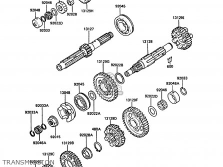 TRANSMISSION - ZG1000A3A 1000GTR 1988 UNITED KINGDOM