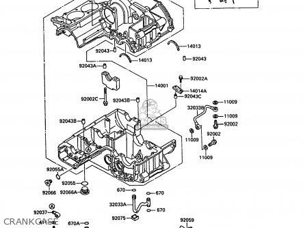 CRANKCASE - ZG1000A3A 1000GTR 1988 UNITED KINGDOM
