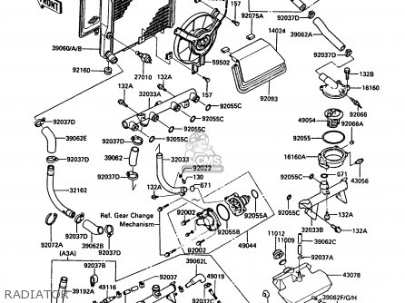RADIATOR - ZG1000A3A 1000GTR 1988 UNITED KINGDOM