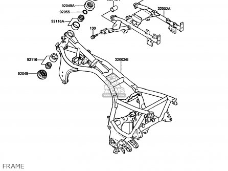 FRAME - ZG1000A3A 1000GTR 1988 UNITED KINGDOM