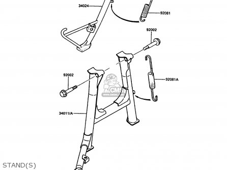 STAND(S) - ZG1000A3A 1000GTR 1988 UNITED KINGDOM