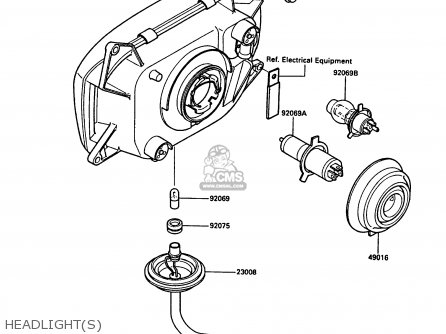 HEADLIGHT(S) - ZG1000A3A 1000GTR 1988 UNITED KINGDOM