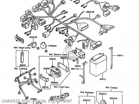 CHASSIS ELECTRICAL EQUIPMENT - ZG1000A3A 1000GTR 1988 UNITED KINGDOM