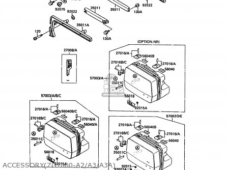 ACCESSORY(ZG1000-A2/A3/A3A) - ZG1000A3A 1000GTR 1988 UNITED KINGDOM