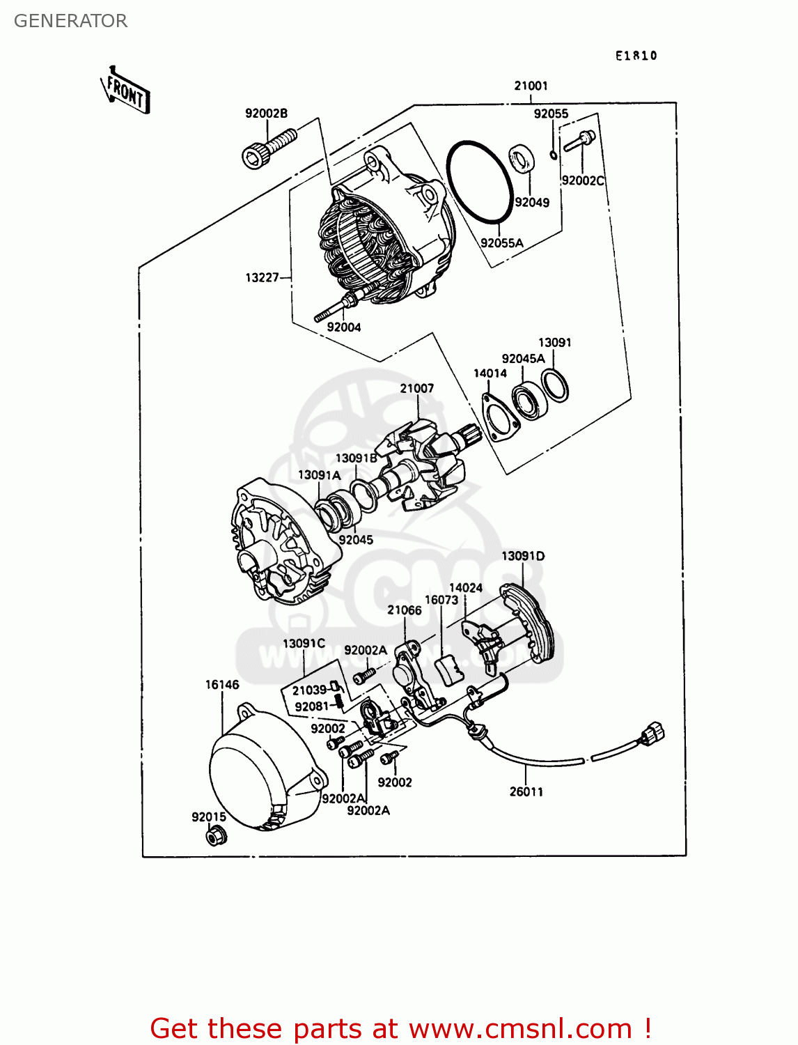 GENERATOR ZG1000A4 1000GTR 1989 EUROPE FR UK AR NR SD