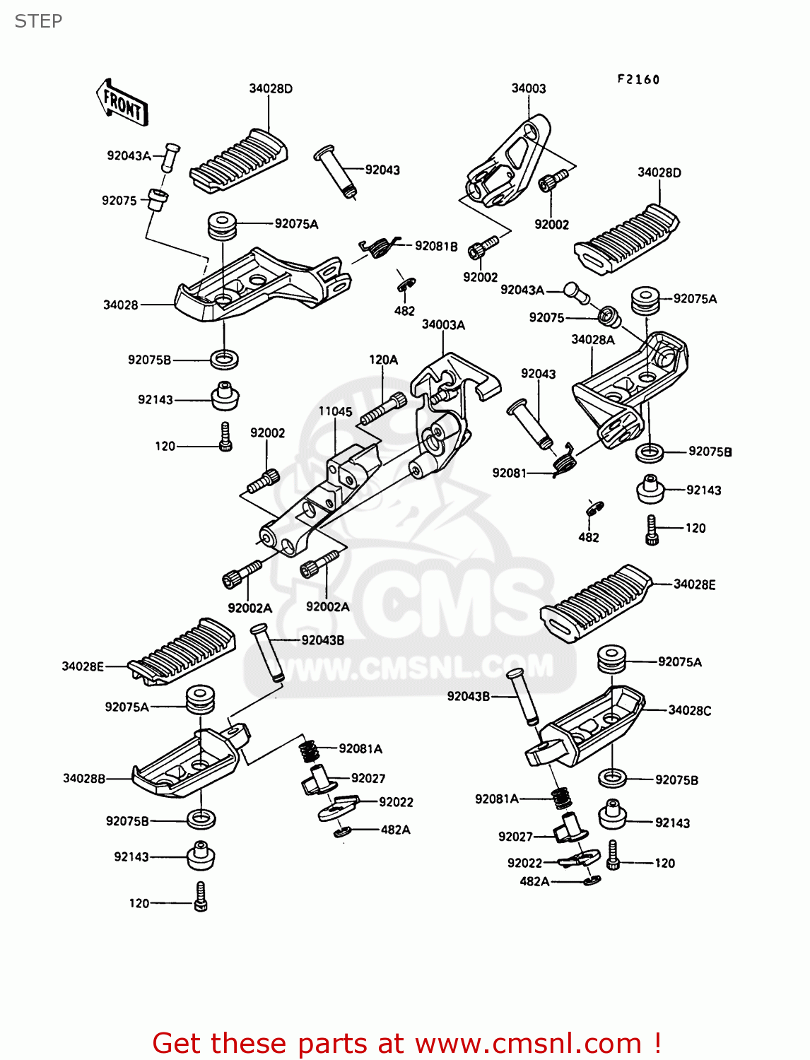 STEP ZG1000A4 1000GTR 1989 EUROPE FR UK AR NR SD