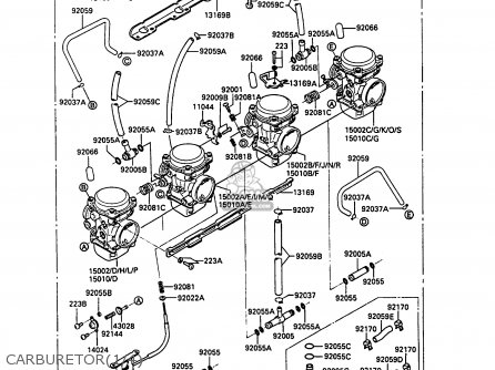 CARBURETOR(1/4) - ZG1000A4 1000GTR 1989 EUROPE FR UK AR NR SD