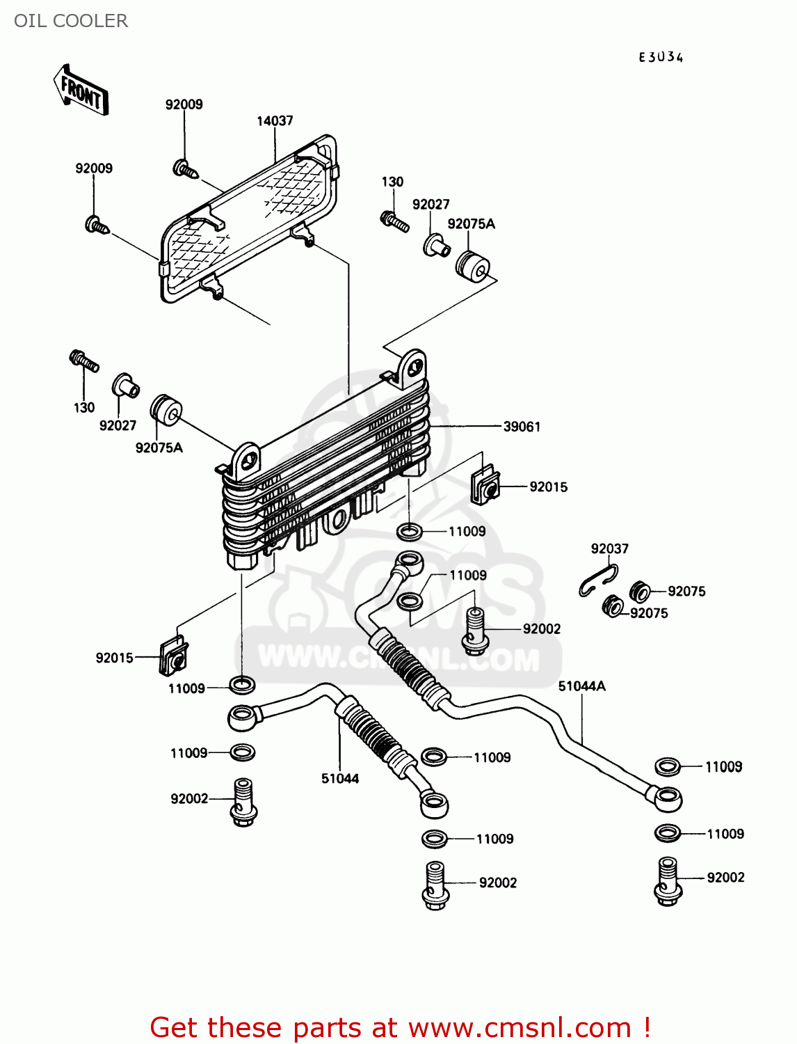OIL COOLER ZG1000A4 CONCOURS 1989 CANADA