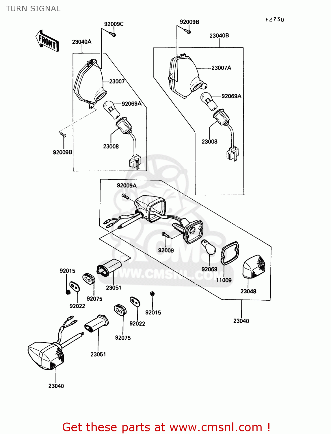 TURN SIGNAL ZG1000A4 CONCOURS 1989 CANADA