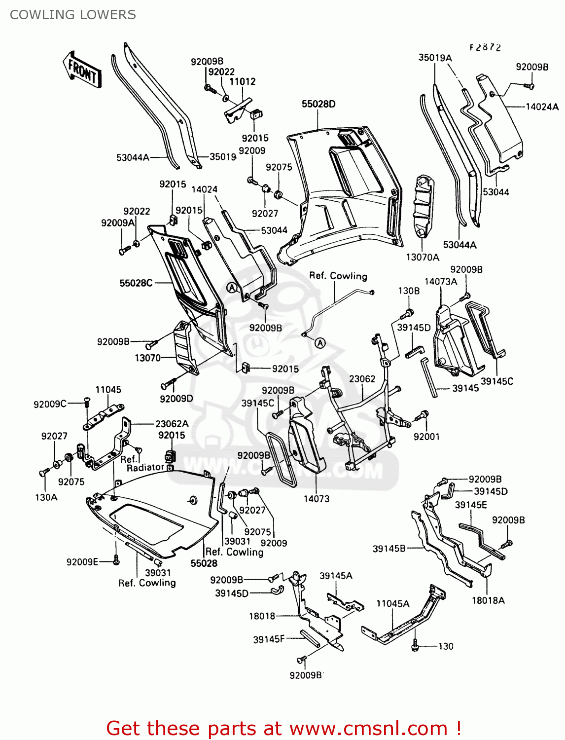 COWLING LOWERS ZG1000A4 CONCOURS 1989 CANADA