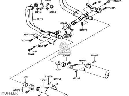 MUFFLER - ZG1000A4 CONCOURS 1989 CANADA