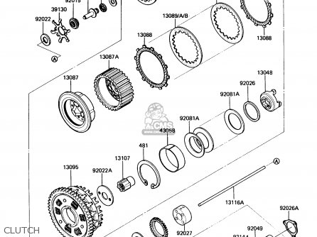 CLUTCH - ZG1000A4 CONCOURS 1989 CANADA