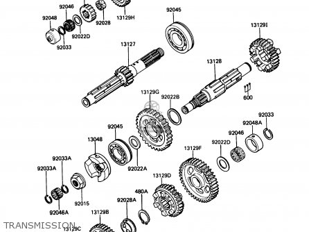 TRANSMISSION - ZG1000A4 CONCOURS 1989 CANADA